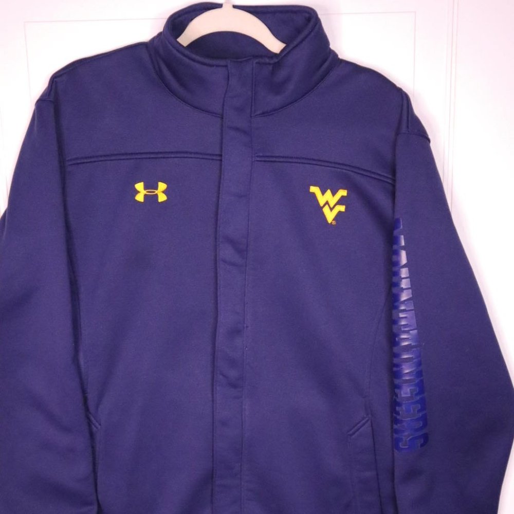 West Virginia Mountaineers Under Armour Softshell Full-Zip Jacket - Navy